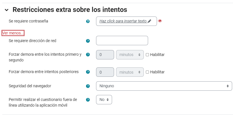 restricciones